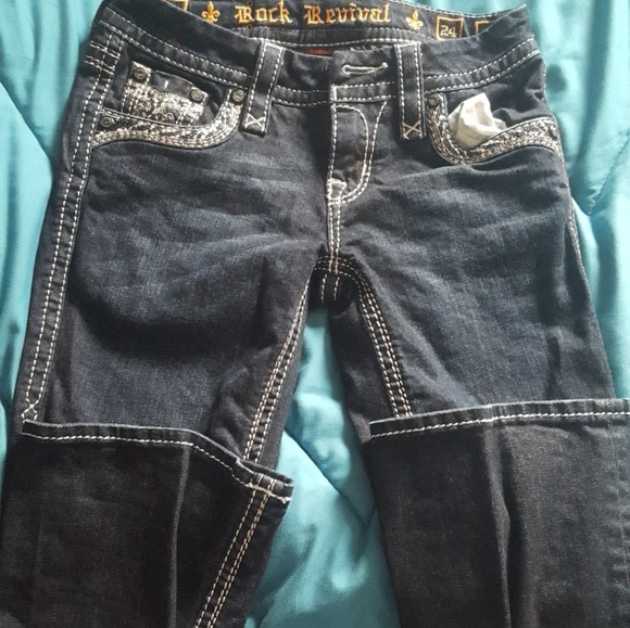NWOT Rock Revival Boot Cut Jeans Size 24 - Picture 2 of 3